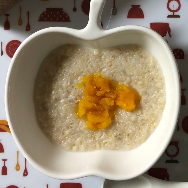 離乳食中期 かぼちゃのオートミール レシピ 作り方 By ただのにった 楽天レシピ 離乳食中期 かぼちゃのオートミール レシピ 作り方 By ただのにった 楽天レシピ