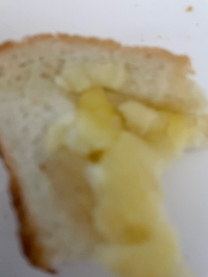 ＨＢで簡単　魚肉ソーセージ＆チーズ食パン