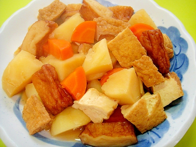 じゃがいもと厚揚げさつま揚げの煮物