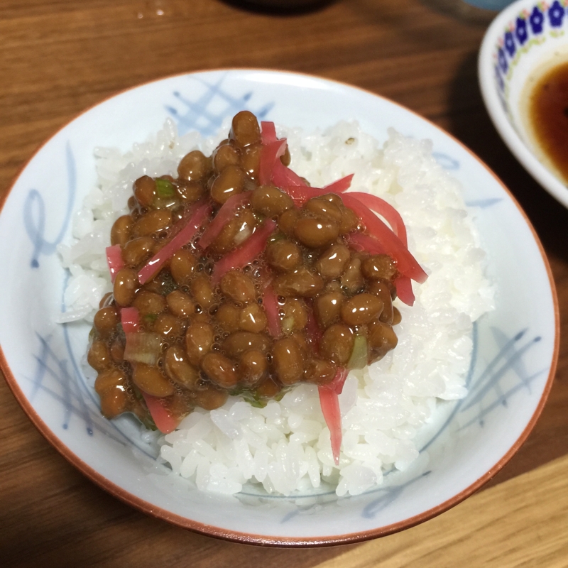 私のお気に入り紅生姜納豆