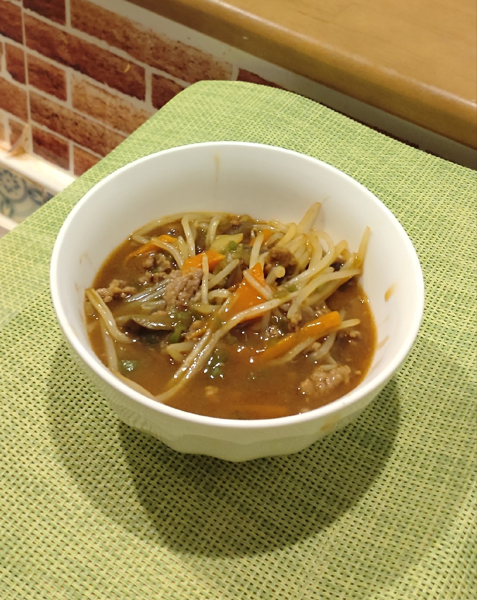 もやしと野菜の和風カレースープ