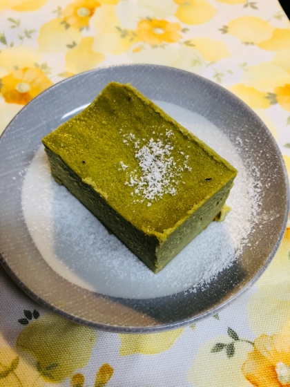 低糖質・グルテンフリー☆濃厚抹茶チーズケーキ