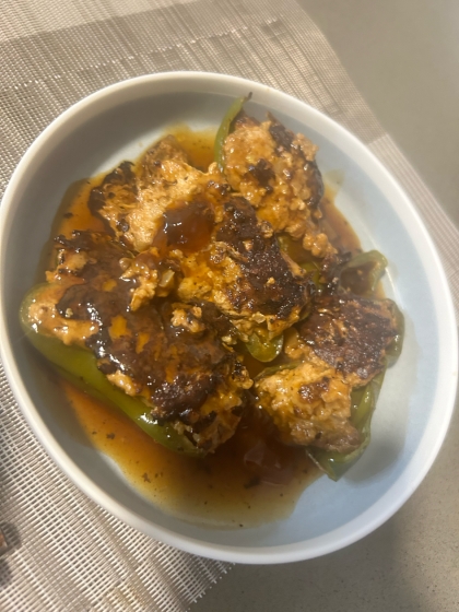 ふっくら♪和風ピーマンの肉詰め