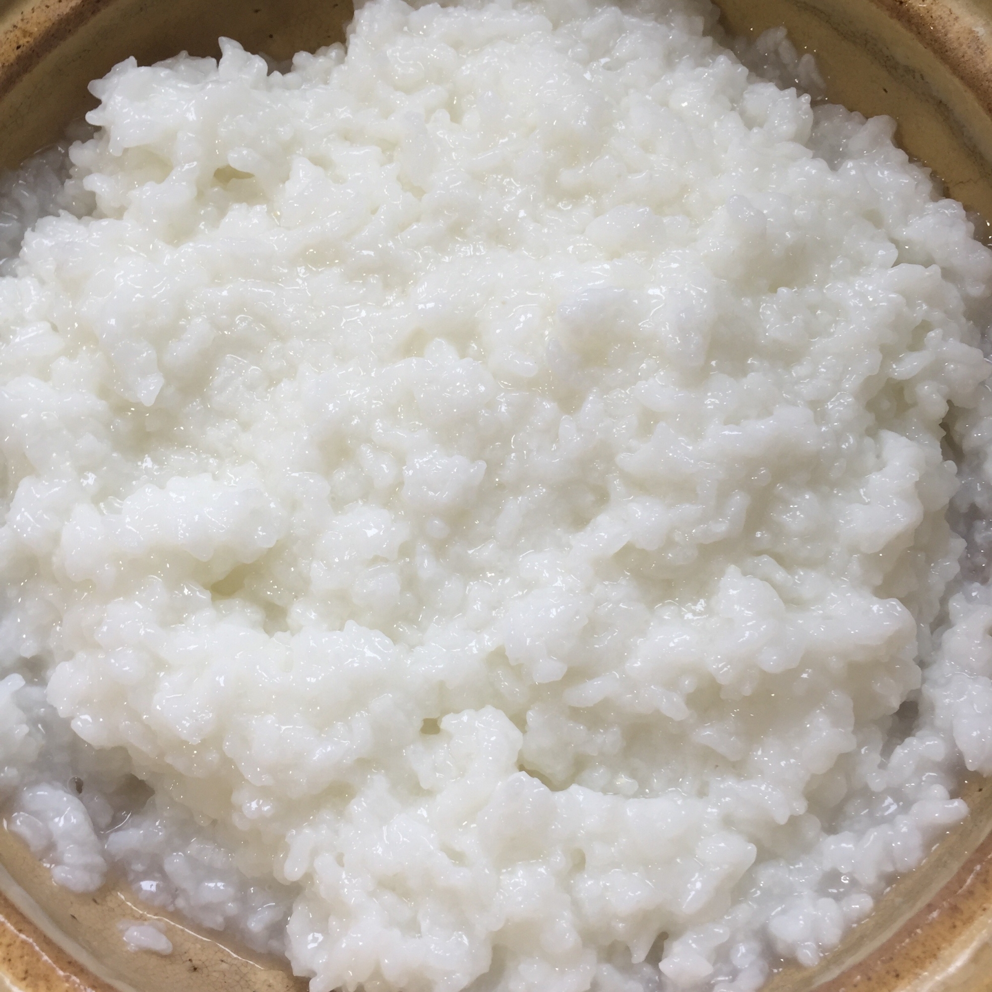米から炊く お粥