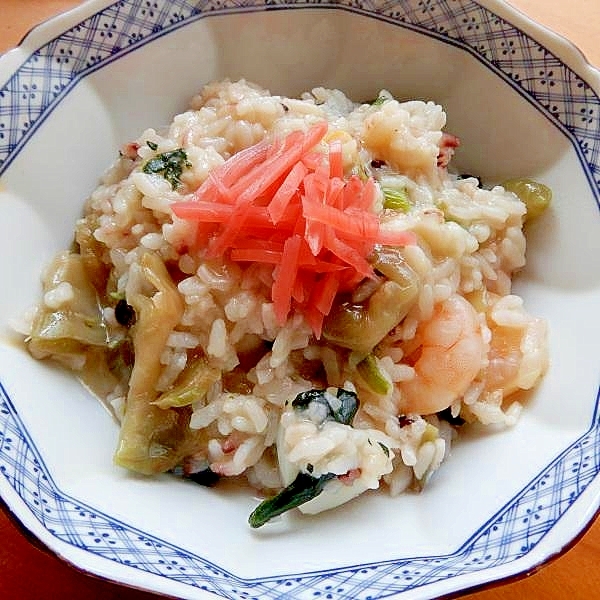 冷やご飯でも❤中華風な冷凍シーフードミックス粥♪
