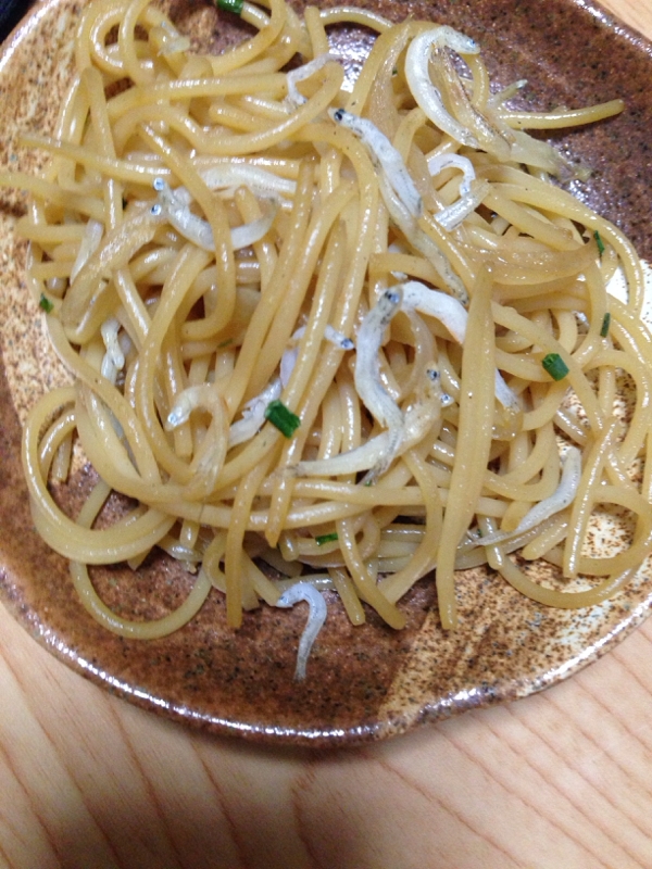 しらすと新玉葱の和風パスタ(*^^*)