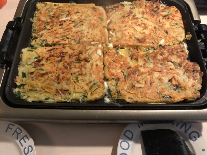 ホットプレートでチーズチヂミ レシピ 作り方 By Yuu1099 楽天レシピ