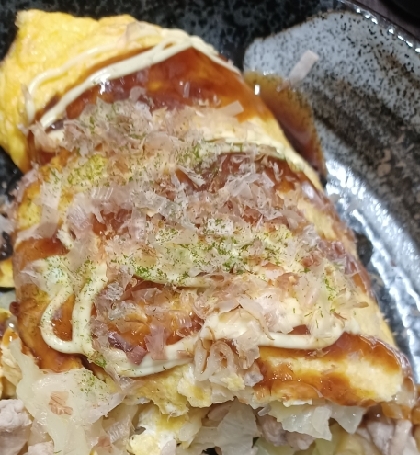 のせるだけ♡キャベツと豚肉のとんぺい焼き