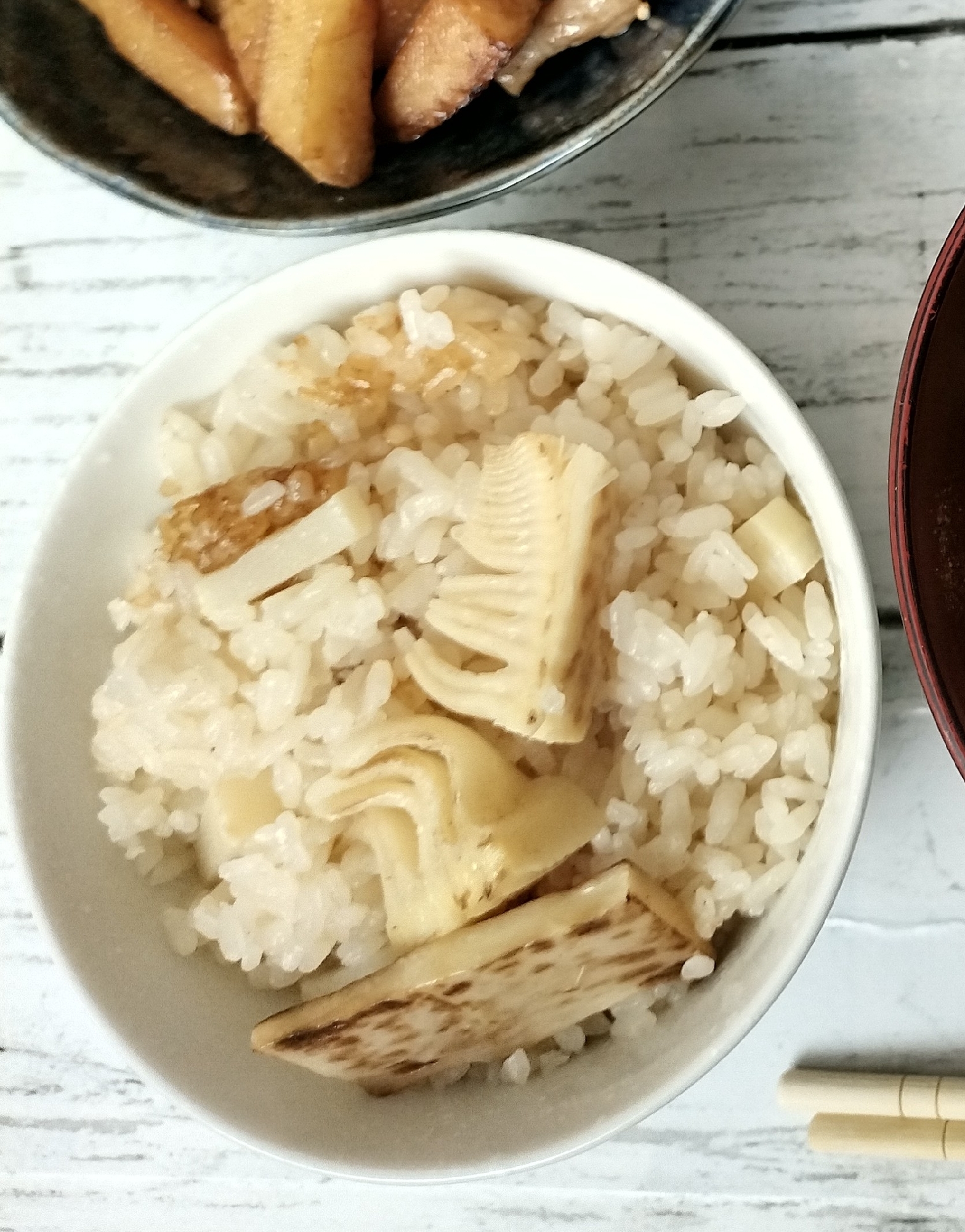 焼きたけのこの炊き込みご飯