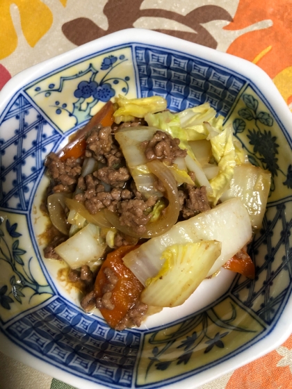 挽肉を使いました。
簡単で美味しかったです。