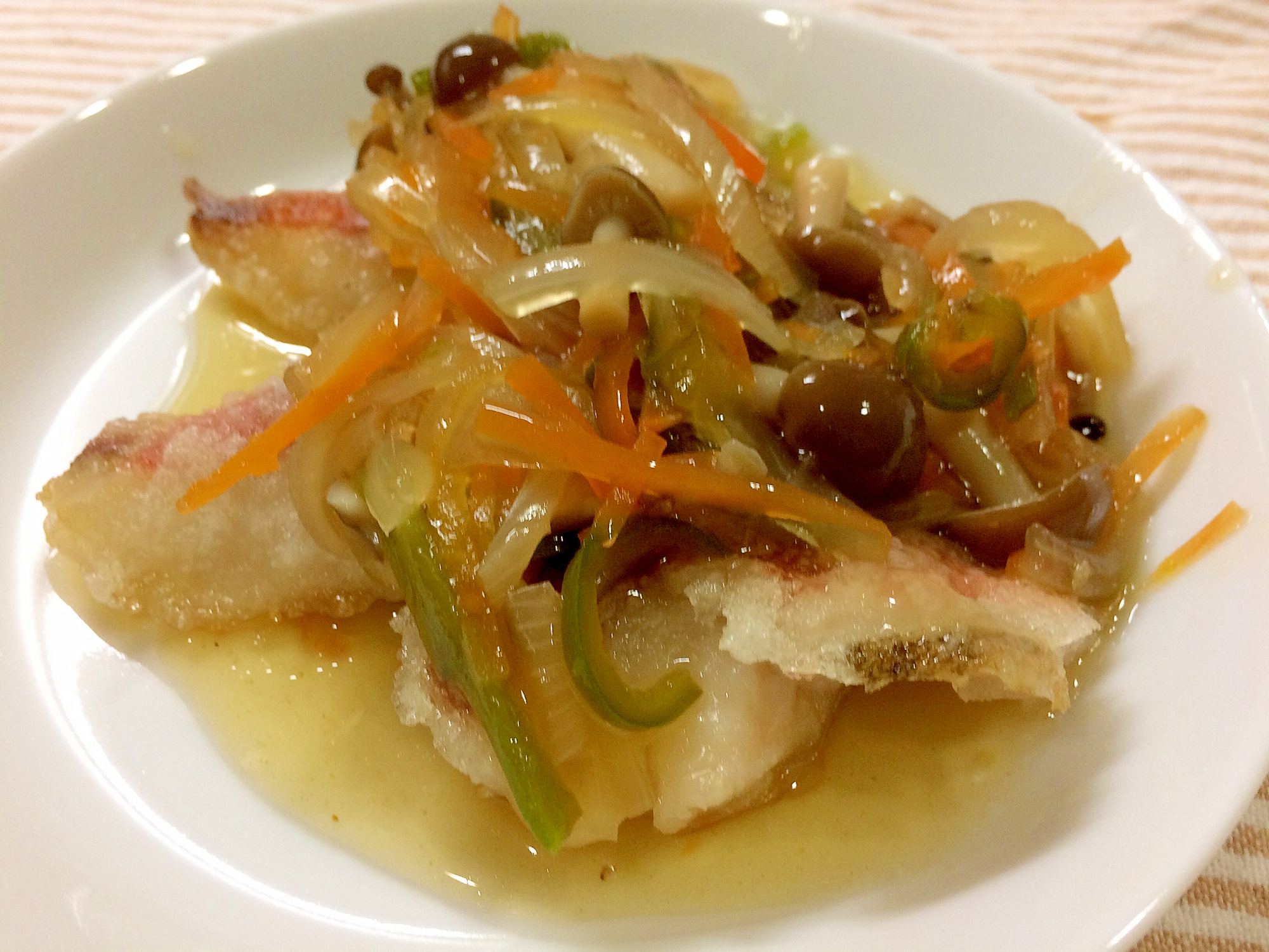 お野菜たっぷり!赤魚のあんかけ