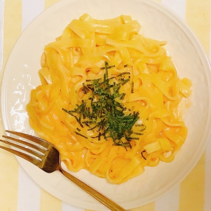 カニのトマトクリームパスタ