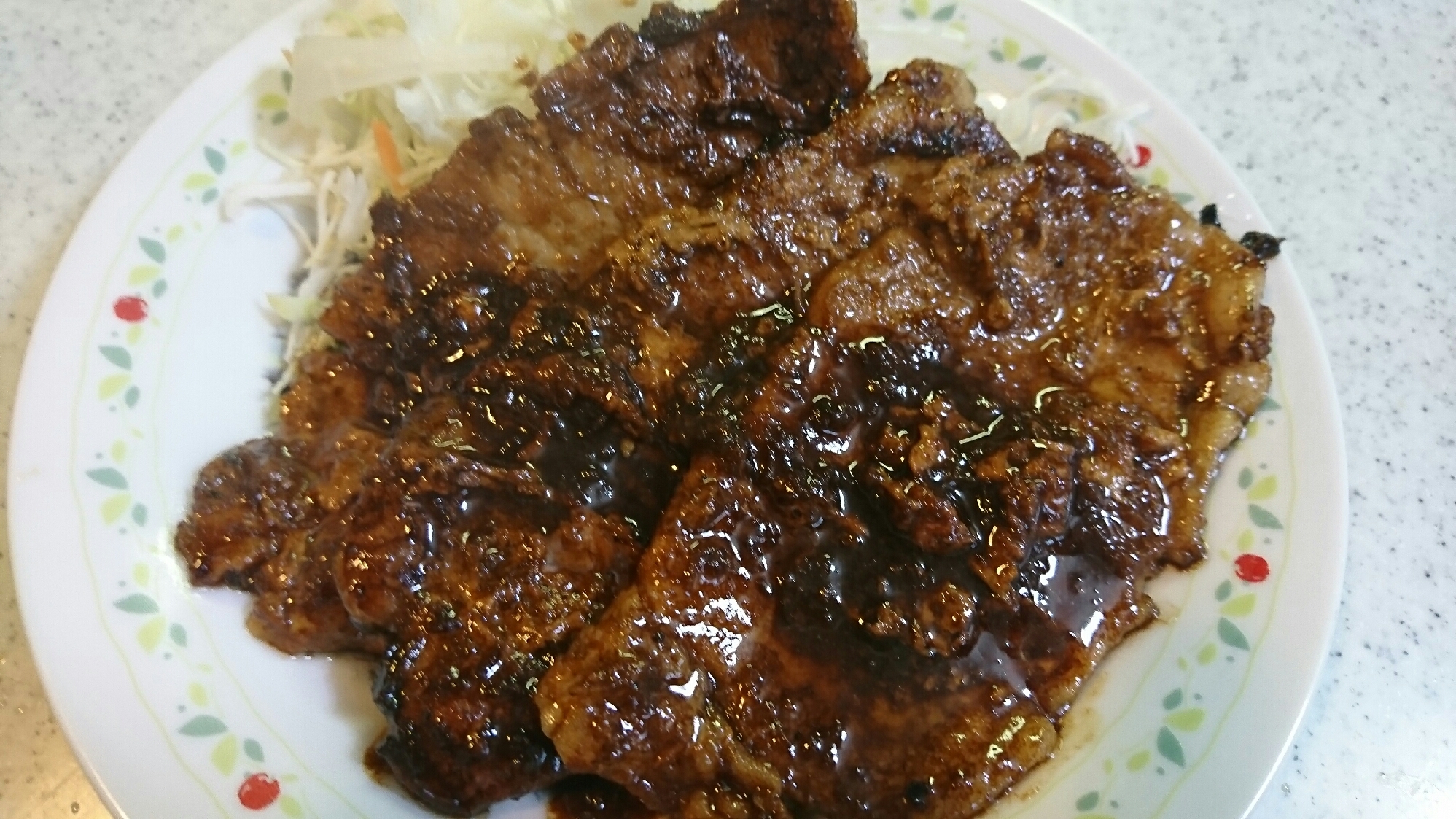 焼肉のたれでしょうが焼き