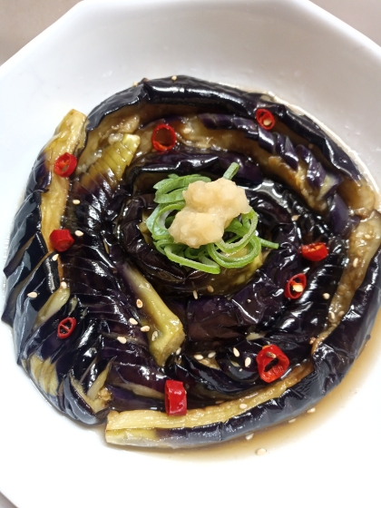 レンチンで簡単＆完結！なすの煮びたし