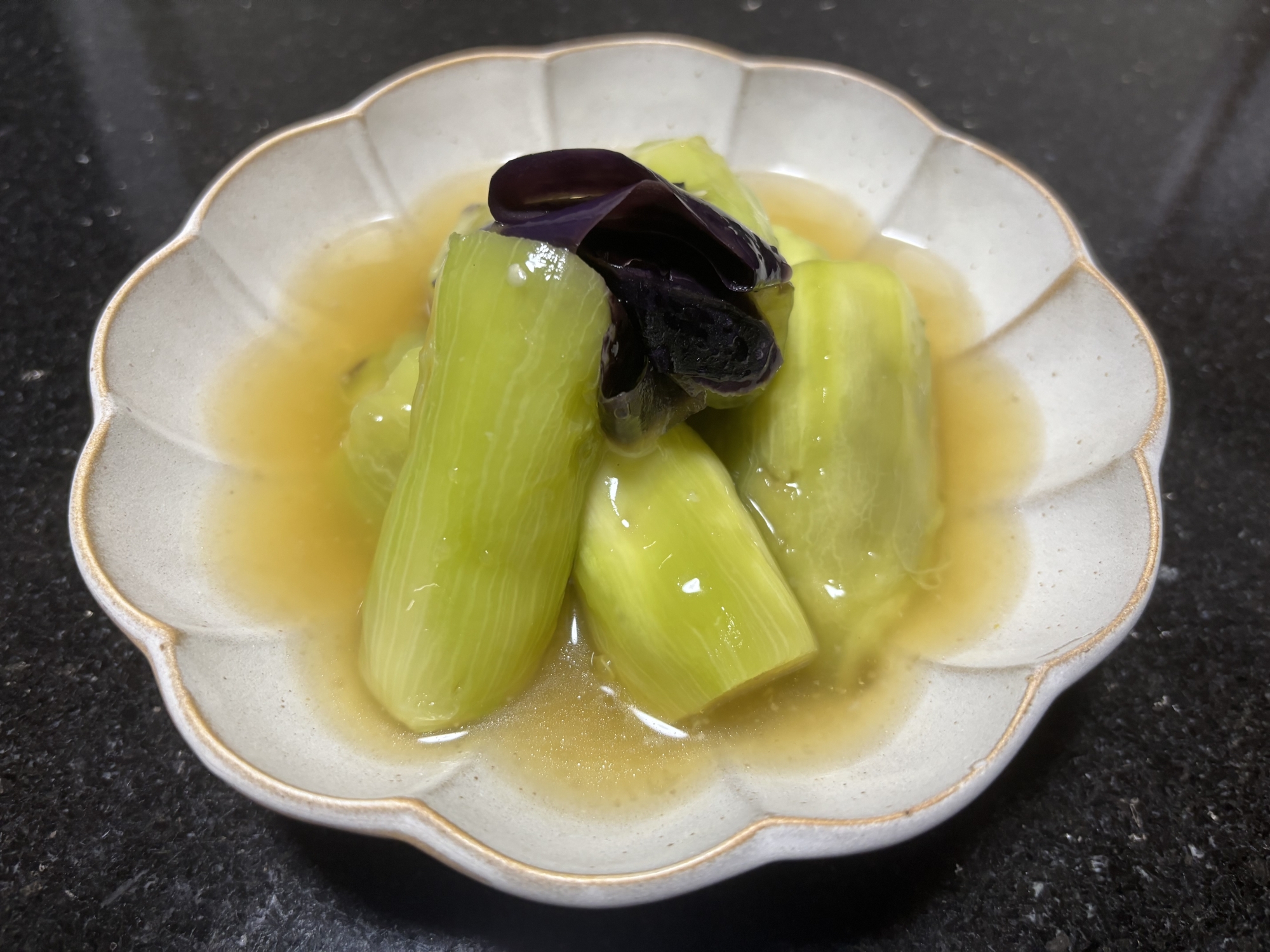 既製のポーションで失敗なし！茄子のゆず塩あんかけ