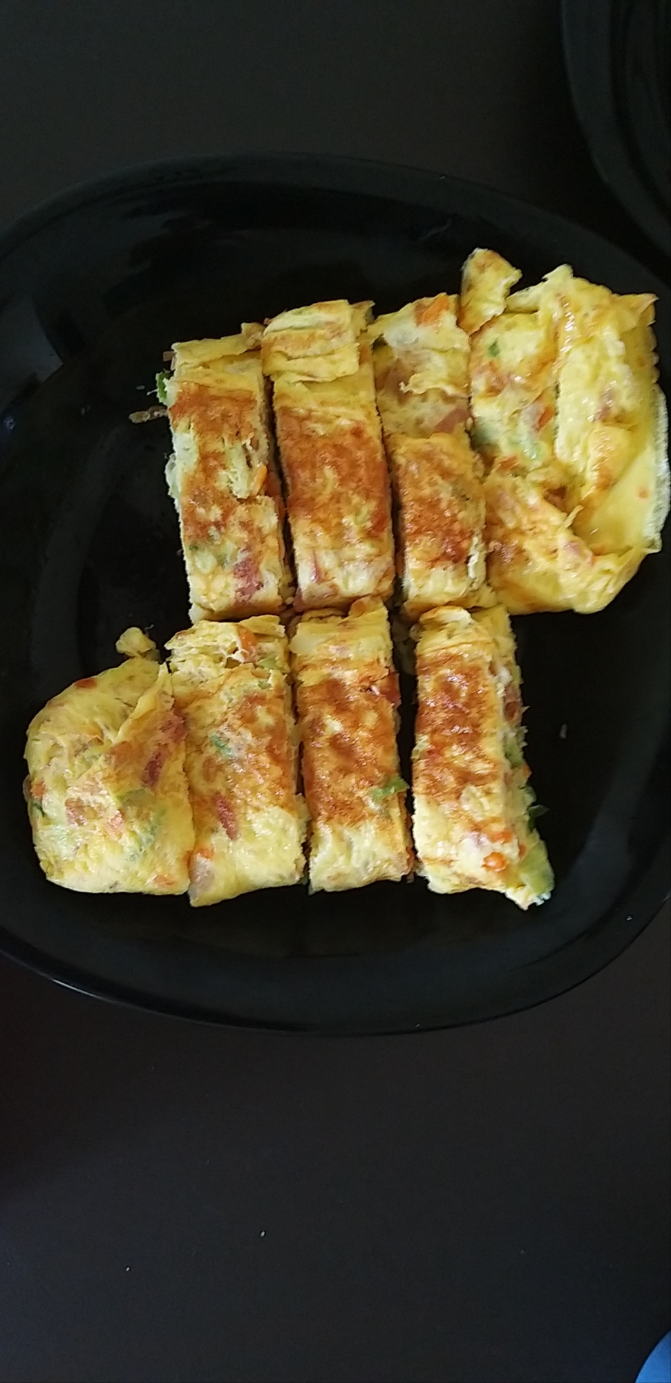 韓国料理:계란말이ケランマリ(韓国風卵焼き)