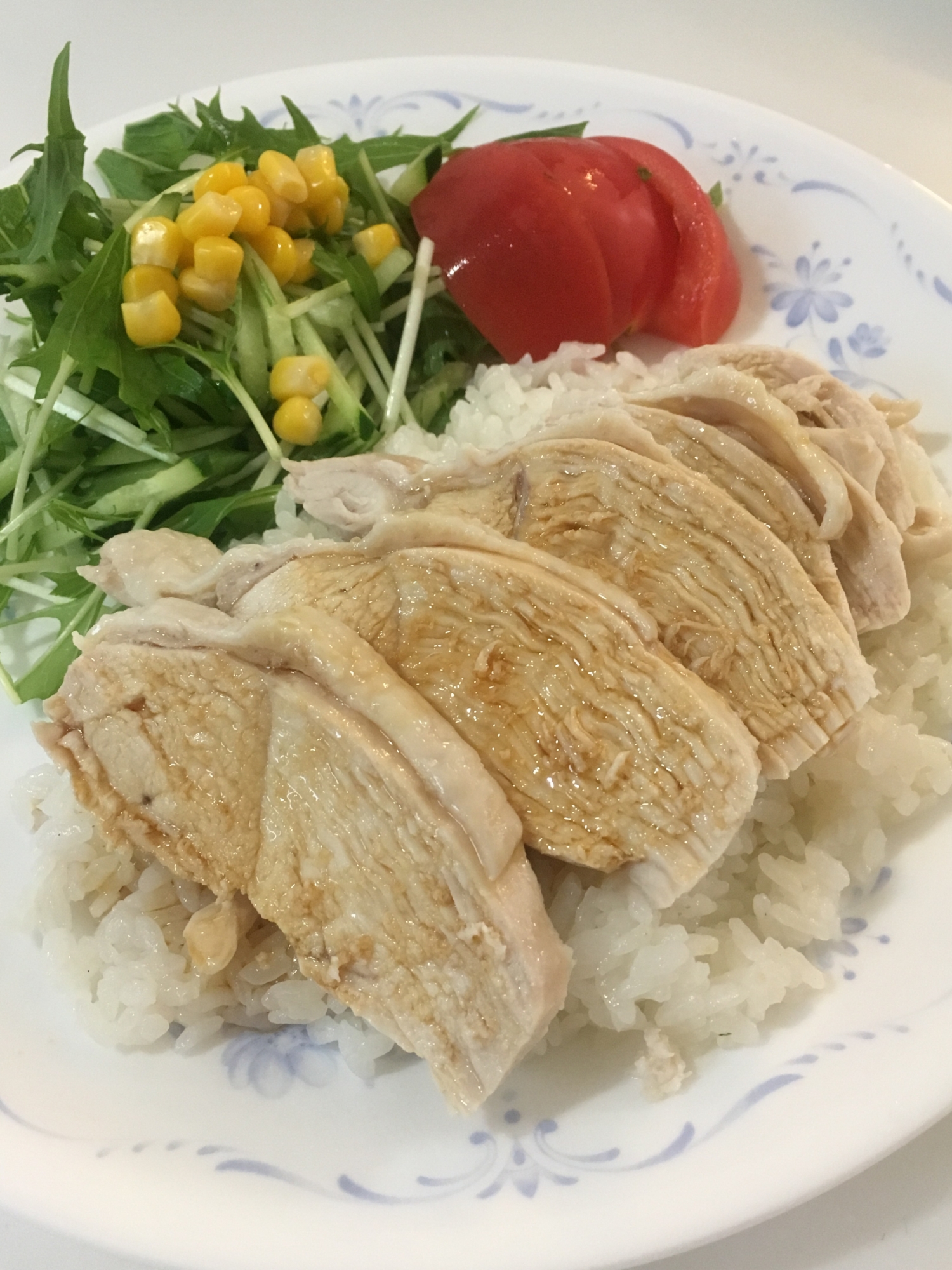 炊飯器で簡単カオマンガイ