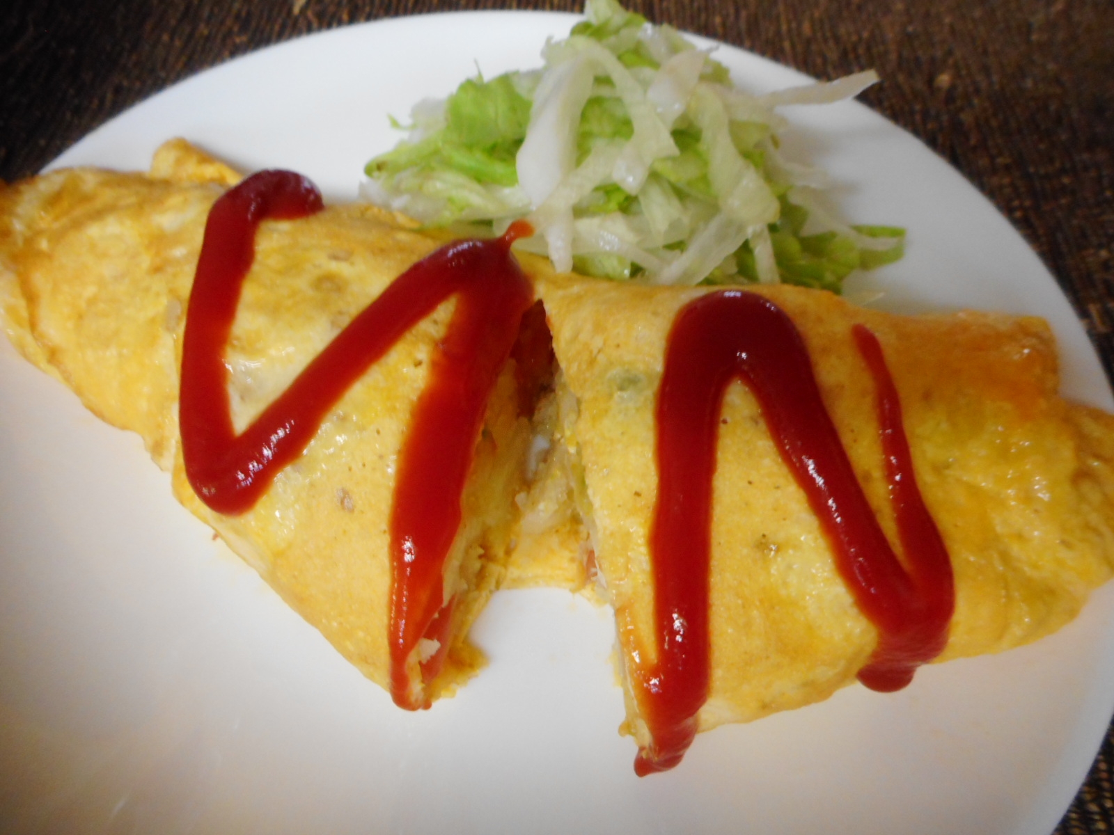 カレートマトマッシュポテトオムレツ