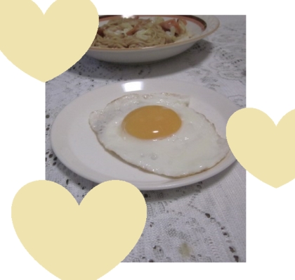 はじゃじゃ様、目玉焼きを作りました♪
とっても美味しいレシピをありがとうございます！！
良い夜をお過ごしくださいませ☆☆☆