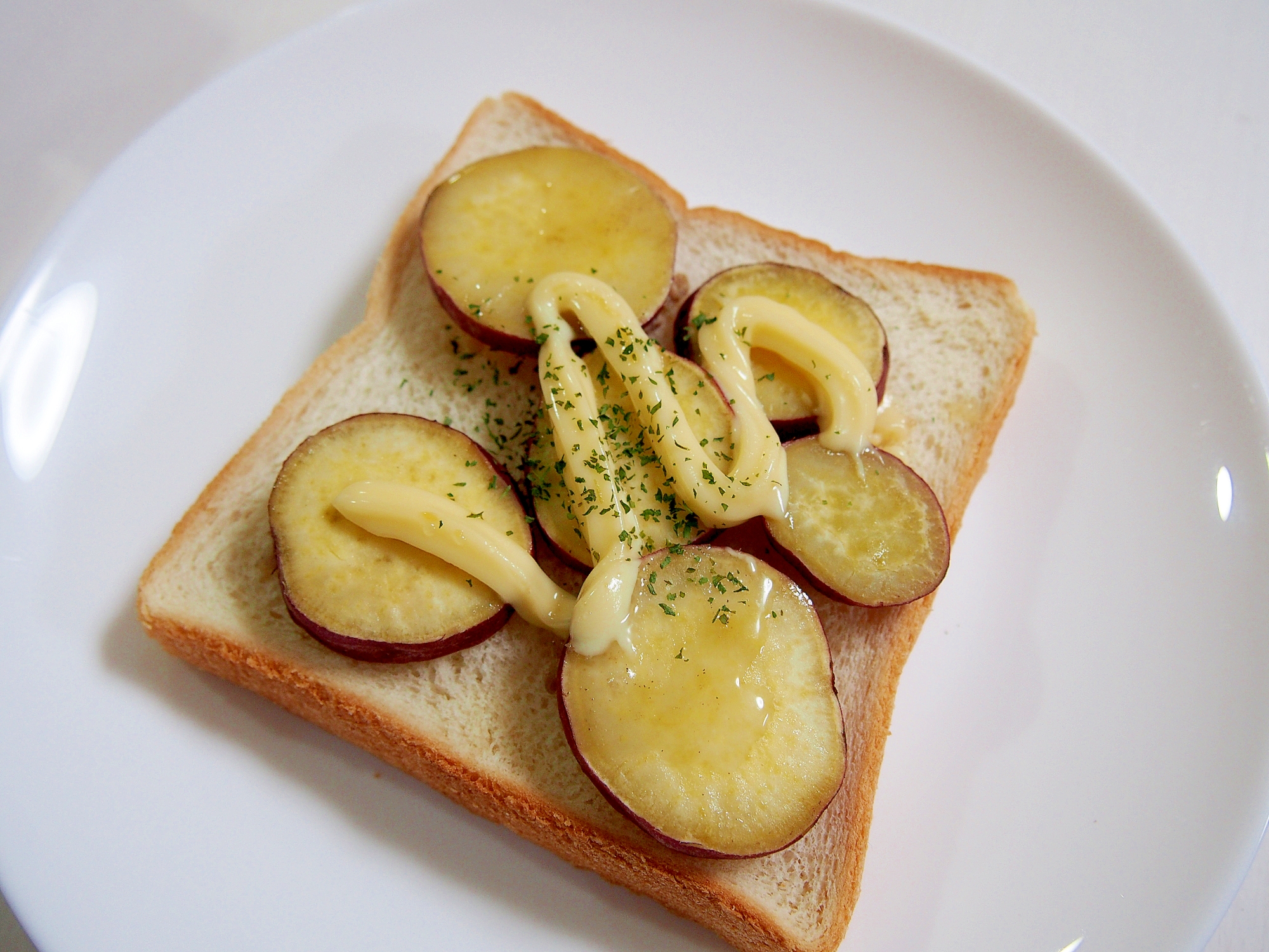 朝食に さつまいものマヨトースト レシピ 作り方 By うーころちゃん 楽天レシピ