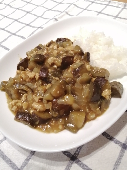 茄子とひき肉のカレー