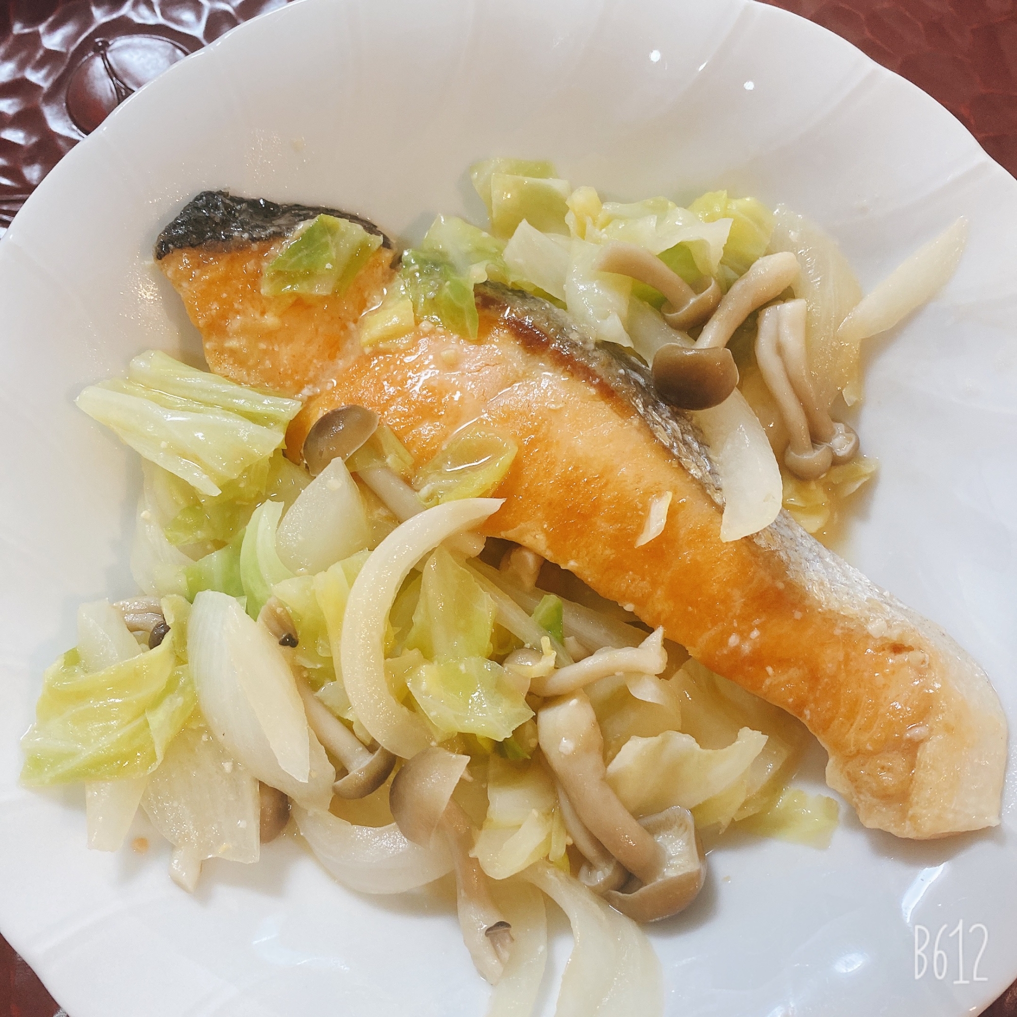 塩鮭使用!鮭のちゃんちゃん焼き