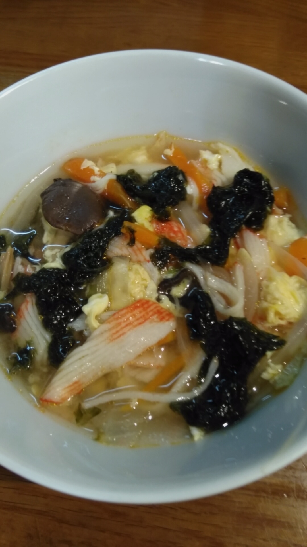 海苔風味野菜スープ ！