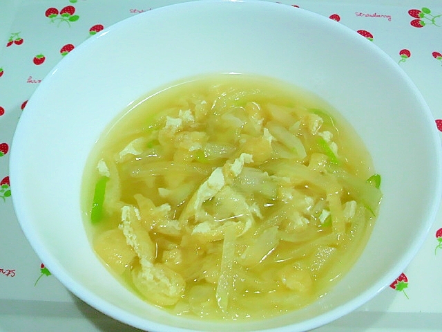 大根と油揚げの中華風スープ