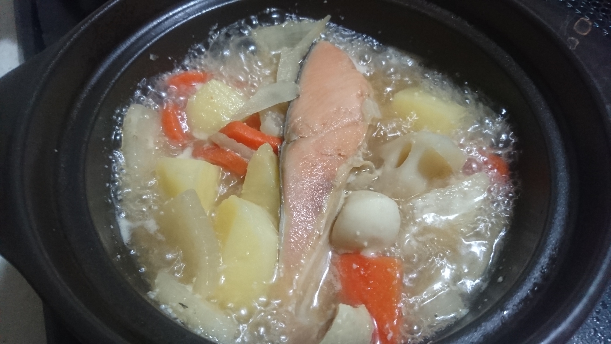 鮭野菜鍋！