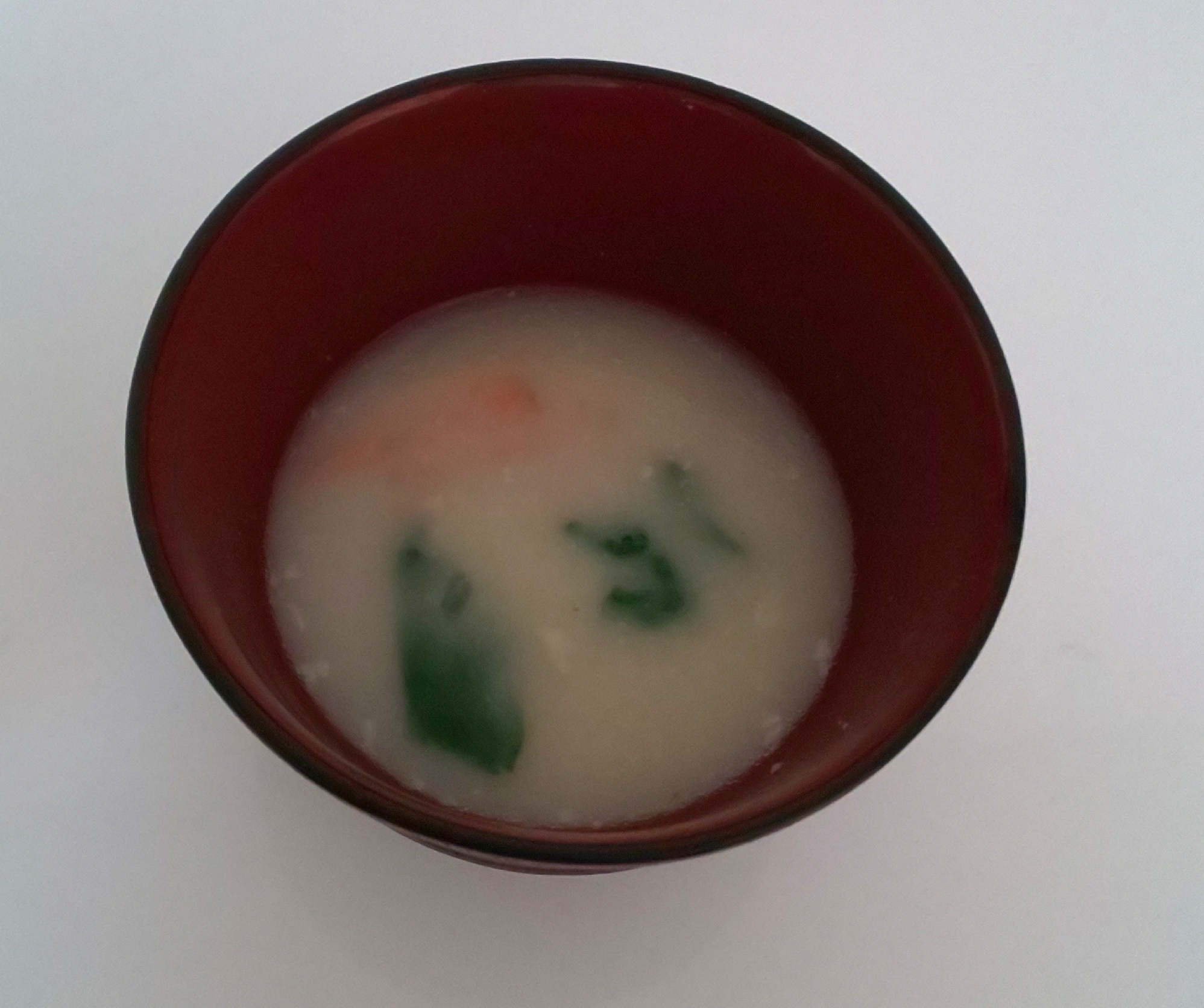 ほうれん草とにんじんのミルクスープ