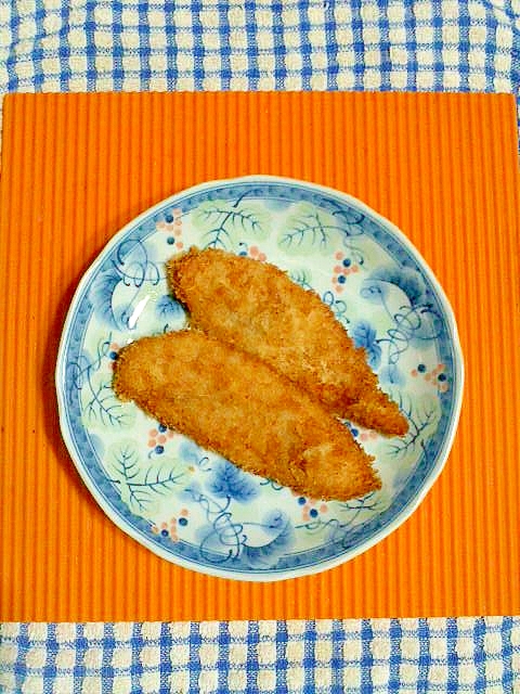 ササミのパン粉焼き♪