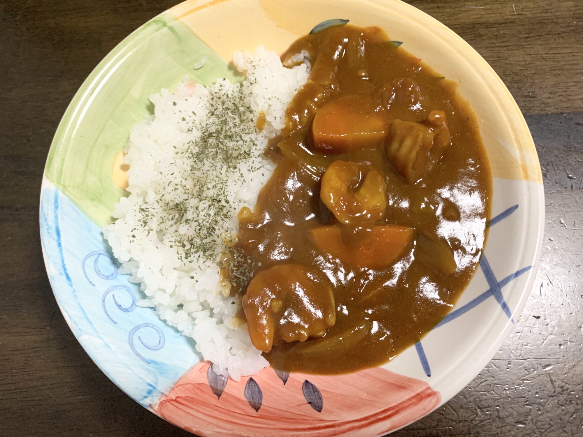 カレーレシピ　エビとトマトのカレー