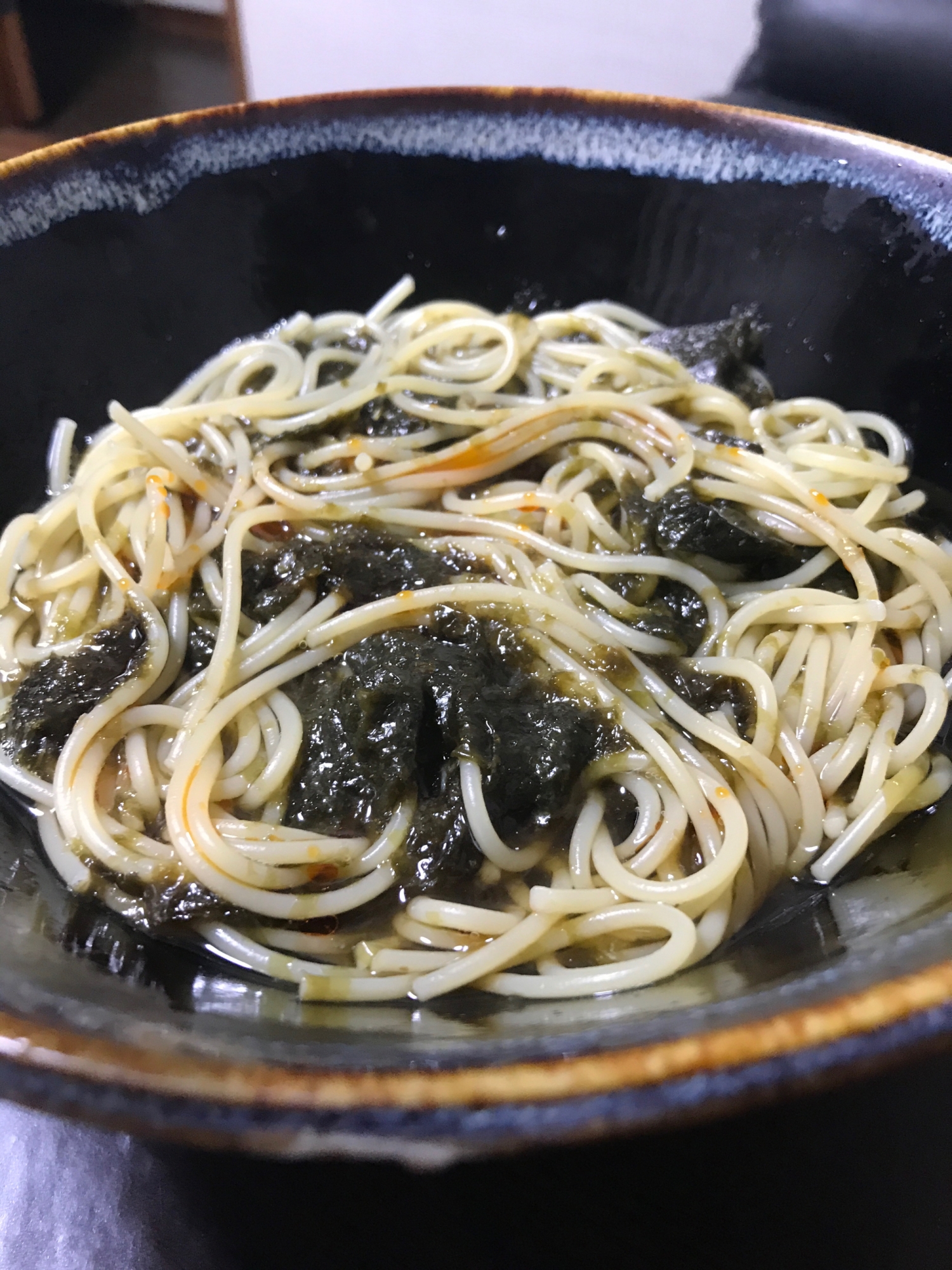 ヘルシー‼️アオサのパスタ