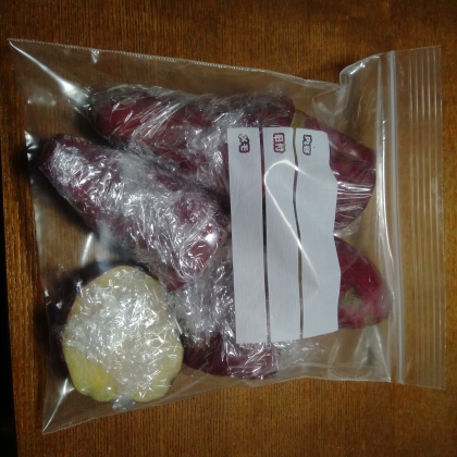 いつでも使える♥レンジでチンした冷凍さつまいも♪