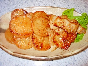 時短!豚バラ大根の甘辛焼き