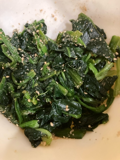 ほうれん草とすり胡麻で☆美味しいおひたし