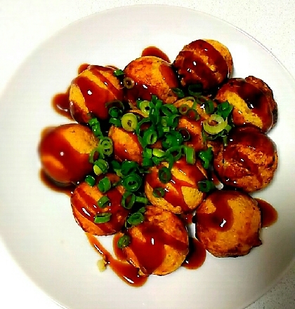 たこ焼きの粉を買わないで、美味しいたこ焼きが出来るなんて～!!
目からウロコでした(^_^)ﾉ