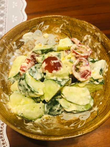 きゅうりも入れて作りました！
とても美味しかったです^ - ^