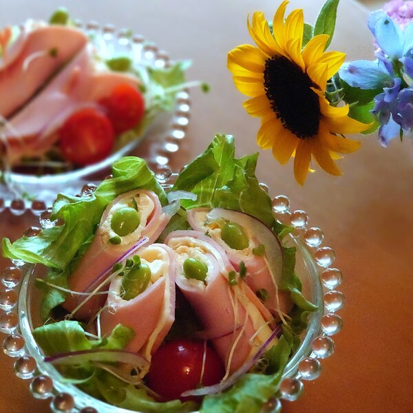 おつまみにᕷハム巻き๑おからサラダ アレンジꕤ୭ レシピ 作り方 By Anoa 楽天レシピ おつまみにᕷハム巻き๑おからサラダ アレンジꕤ୭ レシピ 作り方 By Anoa 楽天レシピ