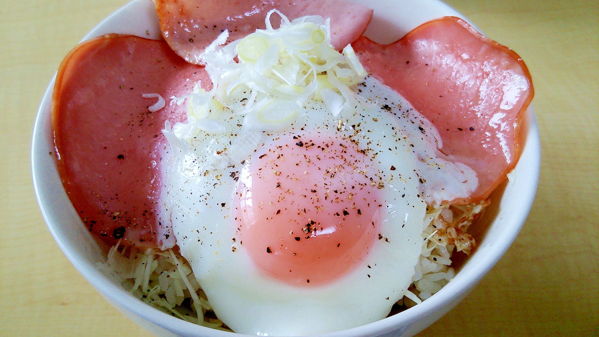 ズボラ丼物 ハムエッグ丼 レシピ 作り方 By Love Meats 楽天レシピ