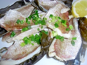 料亭の味！！花鯛（小鯛）の酒蒸し