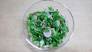 セロリ葉とラディッシュのプレスサラダ レシピ 作り方 By Irunon 楽天レシピ