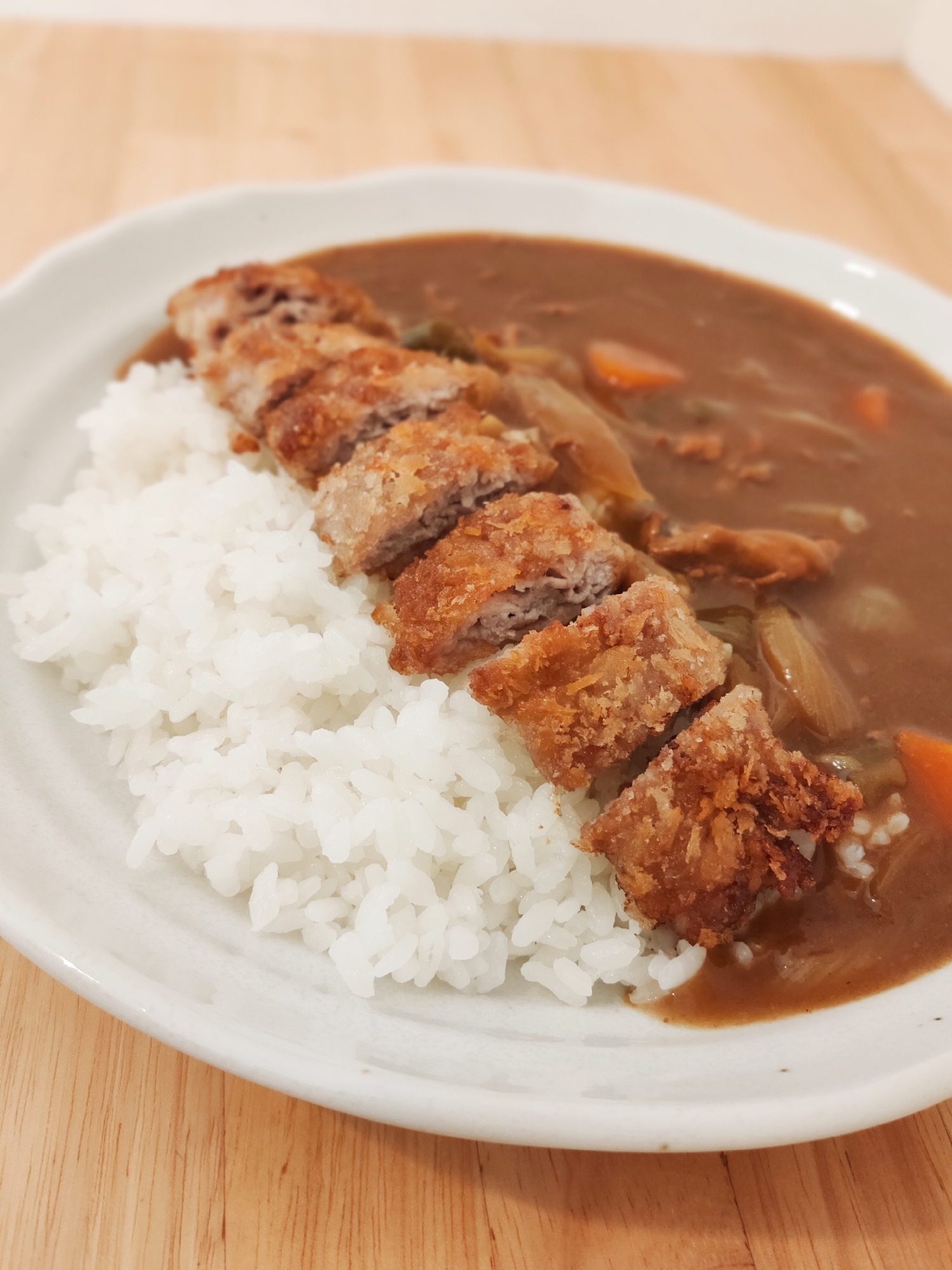 ボリューム満点★薄切りロースカツカレー