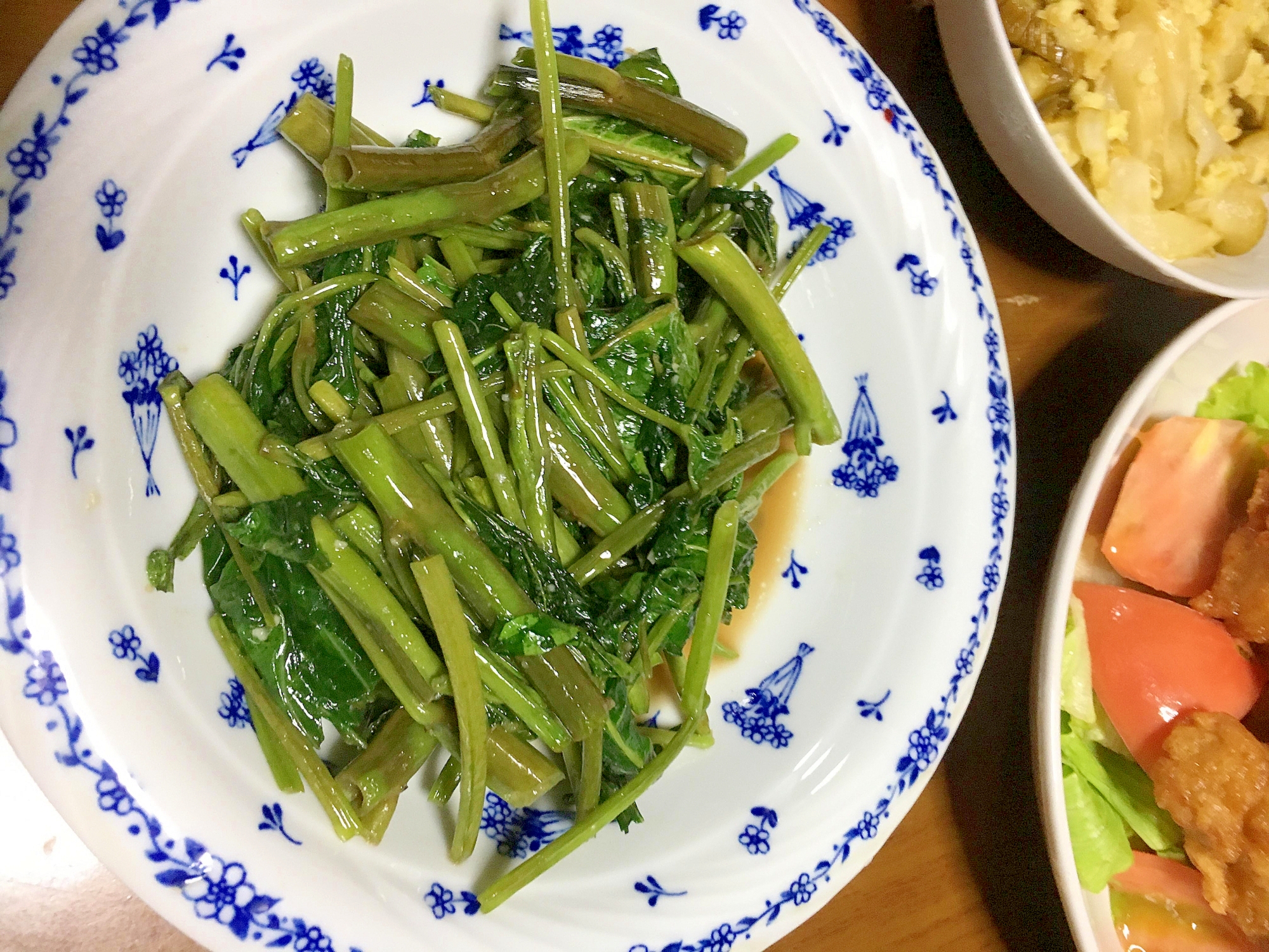 空芯菜のにんにく炒め