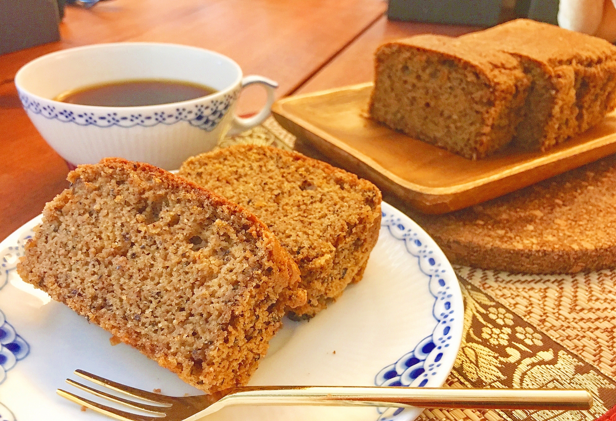 【糖質制限】紅茶のグルテンフリーパウンドケーキ