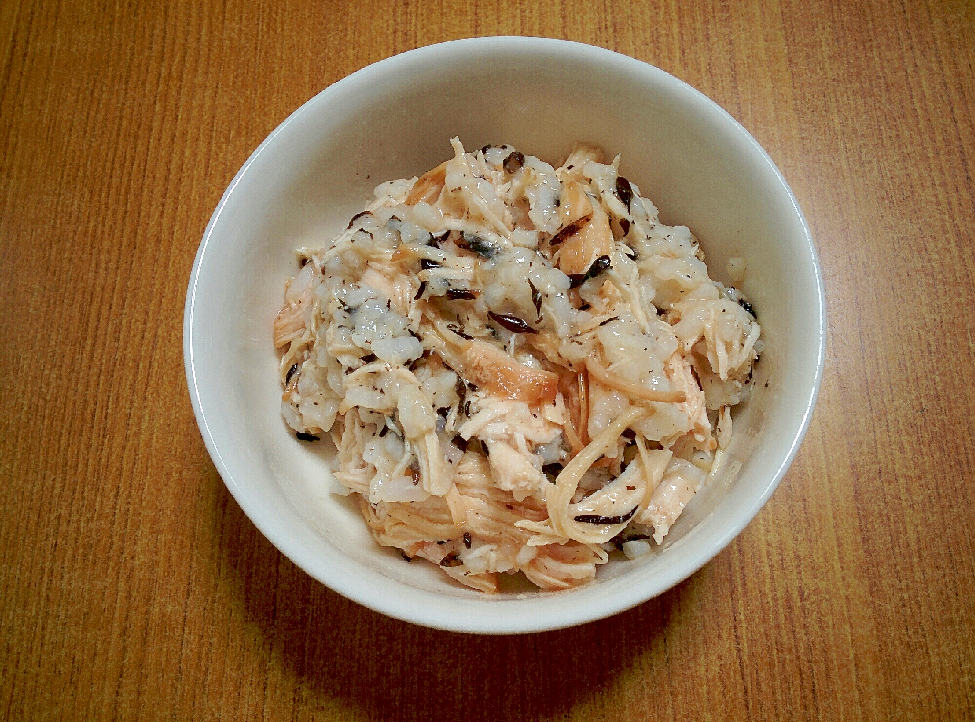 鶏肉ひじきの混ぜご飯