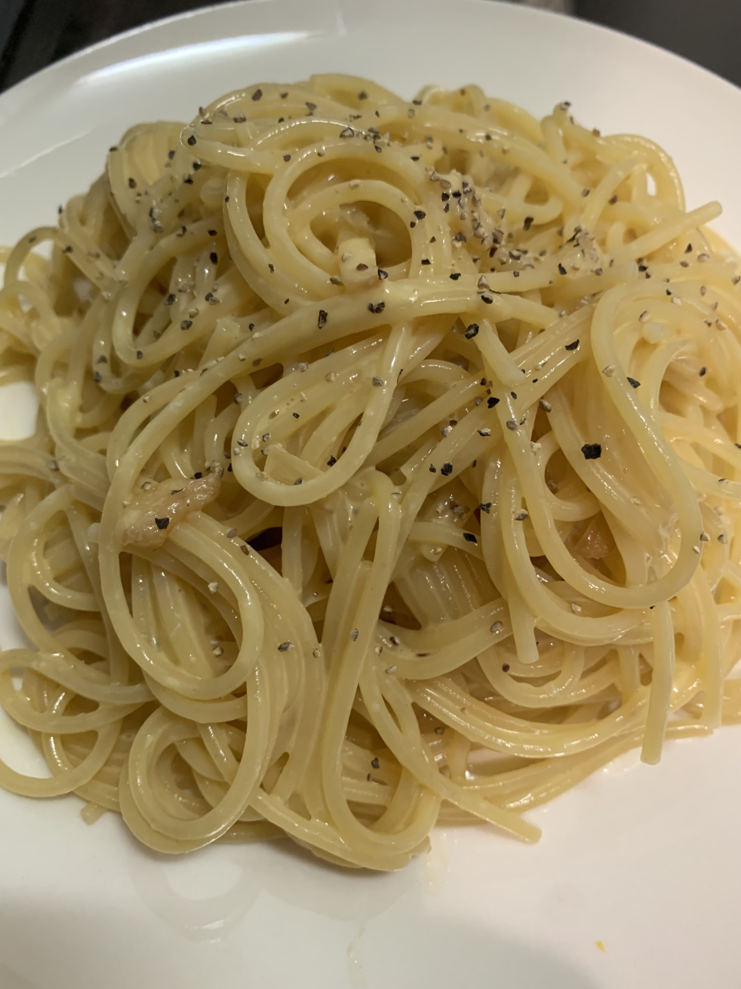 簡単！くせになる！ぺぺたまパスタ！