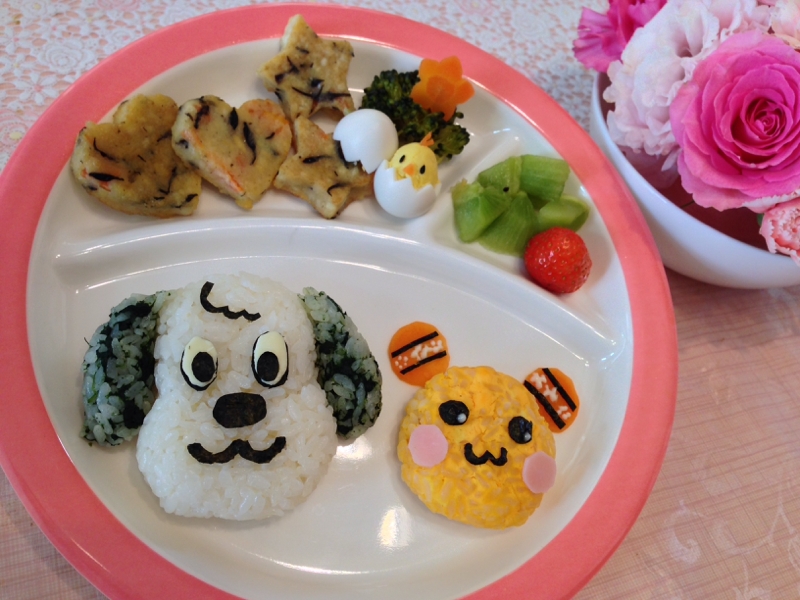 ワンワンとうーたんのキャラクタープレート レシピ 作り方 By Rinon Mama 楽天レシピ ワンワンとうーたんのキャラクタープレート レシピ 作り方 By Rinon Mama 楽天レシピ