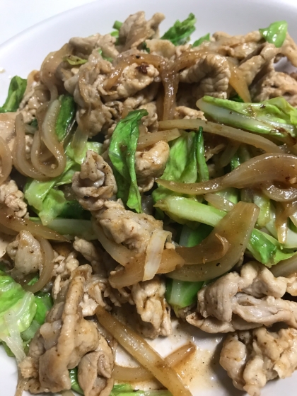 キャベツと豚肉の焼肉のタレ炒め