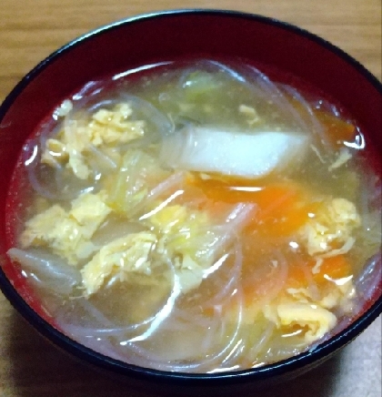 たらと白菜の中華風スープ
